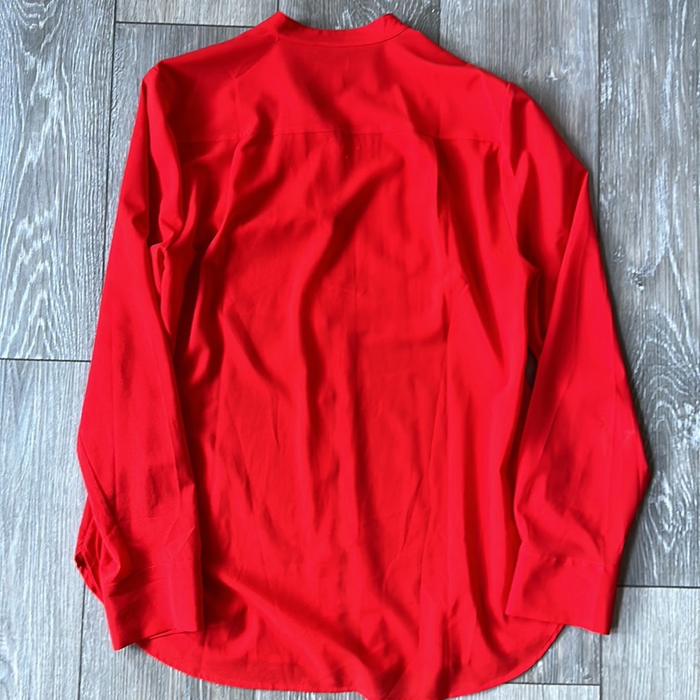 J Crew Pleated Tuxedo Buttondown Blouse - image 8